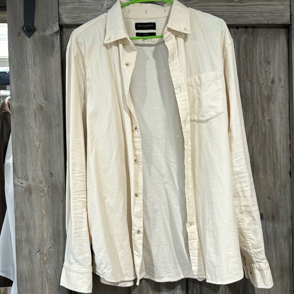 Banana Republic, large corduroy dress shirt
